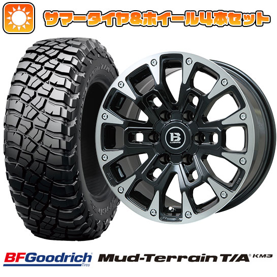 【新品国産6穴139.7車】 夏タイヤ ホイール4本セット 265/70R17 BFグッドリッチ マッドテレーンT/A KM3 ビッグウエイ B LUGNAS BRD 17インチ :arktire 11822 146669 26507 26507:アークタイヤ