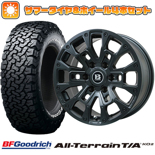 【新品国産6穴139.7車】 夏タイヤ ホイール4本セット 265/65R18 BFグッドリッチ オールテレーンT/A KO2 RWL/RBL ビッグウエイ B LUGNAS BRD 18インチ :arktire 16581 146675 21282 21282:アークタイヤ