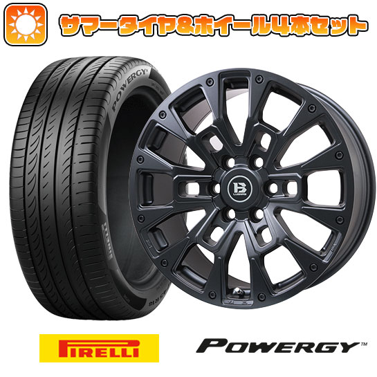 【新品国産6穴139.7車】 夏タイヤ ホイール4本セット 285/50R20 ピレリ パワジー ビッグウエイ B LUGNAS BRD(マットブラック) 20インチ :arktire 11803 146678 36954 36954:アークタイヤ