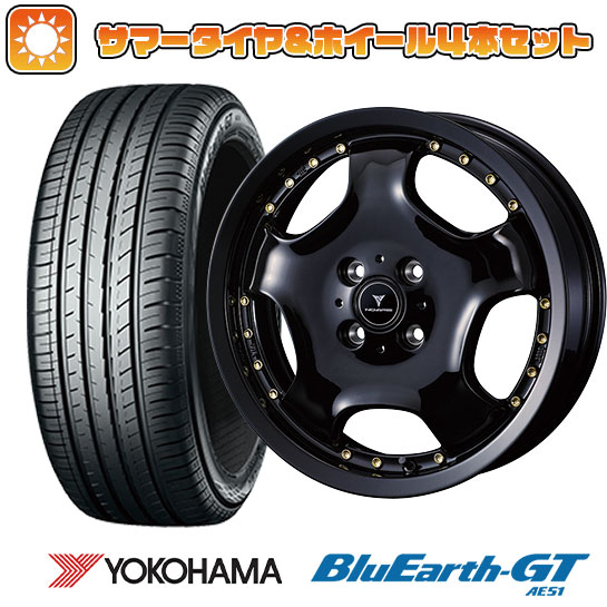 215/45R18 夏タイヤ ホイール４本セット (5/114車用) YOKOHAMA ブルーアース GT AE51 ウェッズ ノヴァリス アセット D1 18インチ :arktire 1130 153634 29315 29315:アークタイヤ