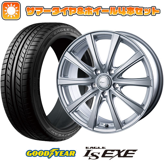 215/45R18 夏タイヤ ホイール４本セット (5/114車用) GOODYEAR イーグル エルエス エグゼ(限定) インターミラノ AZ SPORTS NR 10 18インチ :arktire 1130 151662 31586 31586:アークタイヤ