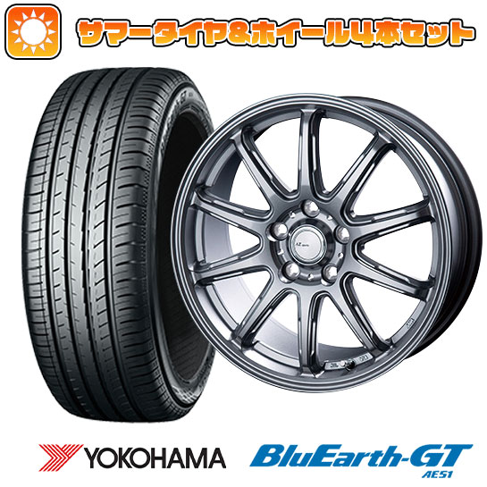 215/40R18 夏タイヤ ホイール４本セット (5/114車用) YOKOHAMA ブルーアース GT AE51 インターミラノ AZ SPORTS RC 10 ダークシルバー 18インチ :arktire 1129 151673 28536 28536:アークタイヤ