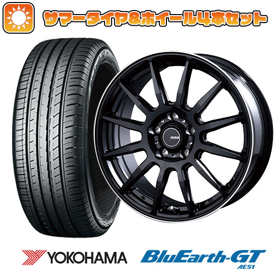 215/45R18 夏タイヤ ホイール４本セット (5/114車用) YOKOHAMA ブルーアース GT AE51 インターミラノ インフィニティ F12 18インチ :arktire 1130 148406 29315 29315:アークタイヤ