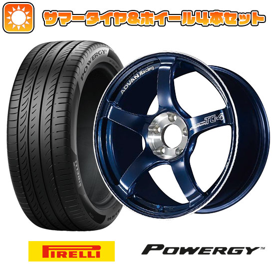 175/65R15 夏タイヤ ホイール４本セット (4/100車用) PIRELLI パワジー ヨコハマ アドバンレーシング TC4 SE 15インチ｜ark-tire