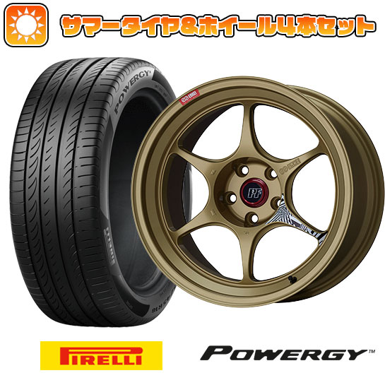 225/40R18 夏タイヤ ホイール４本セット (5/114車用) PIRELLI パワジー エンケイ PF06 ゴールド 18インチ :arktire 1131 151061 36964 36964:アークタイヤ