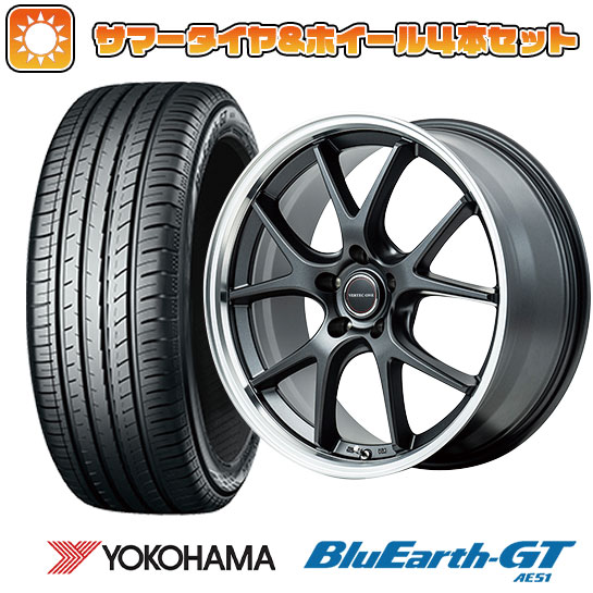 225/50R18 夏タイヤ ホイール４本セット (5/114車用) YOKOHAMA ブルーアース GT AE51 MID ヴァーテックワン エグゼ5 Vセレクション 18インチ :arktire 1301 153308 28543 28543:アークタイヤ