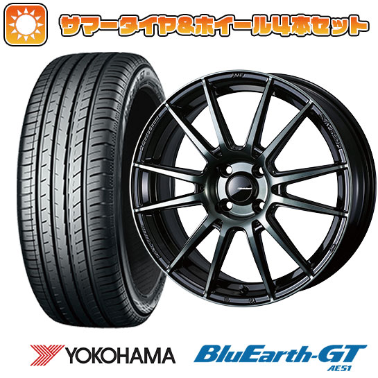 185/60R15 夏タイヤ ホイール４本セット (4/100車用) YOKOHAMA ブルーアース GT AE51 ウェッズ ウェッズスポーツ SA 62R 15インチ :arktire 1901 153557 28575 28575:アークタイヤ