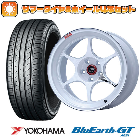 225/40R18 夏タイヤ ホイール４本セット (5/114車用) YOKOHAMA ブルーアース GT AE51 エンケイ PF06 マシニングホワイト 18インチ :arktire 1131 151091 28537 28537:アークタイヤ