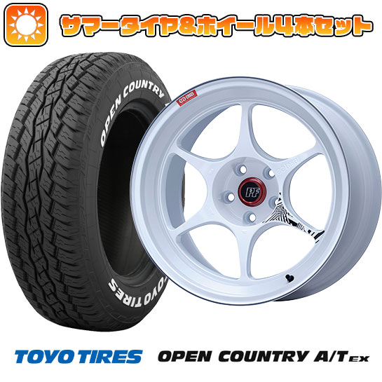 235/60R18 夏タイヤ ホイール４本セット (5/114車用) TOYO オープンカントリー A/T EX エンケイ PF06 マシニングホワイト 18インチ :arktire 27064 151089 33424 33424:アークタイヤ