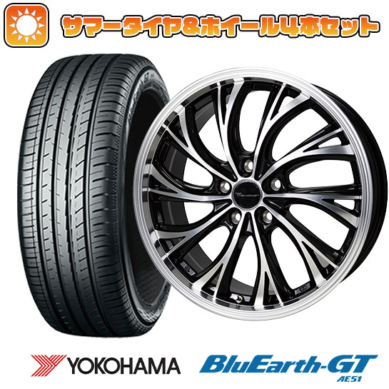 225/50R18 夏タイヤ ホイール４本セット (5/114車用) YOKOHAMA ブルーアース GT AE51 ホットスタッフ プレシャス HS 2 18インチ :arktire 1301 154288 28543 28543:アークタイヤ