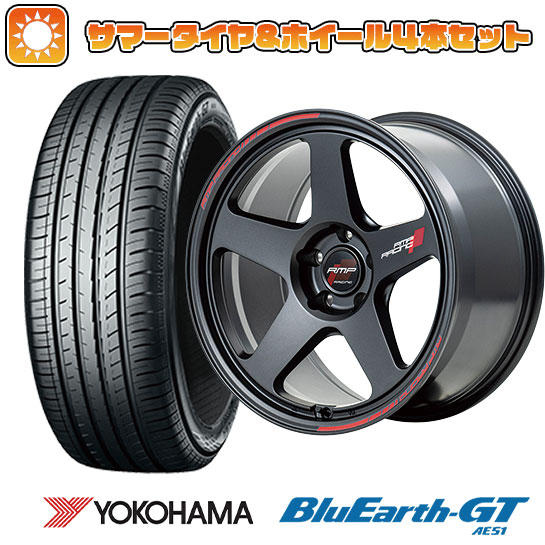 235/50R18 夏タイヤ ホイール４本セット (5/114車用) YOKOHAMA ブルーアース GT AE51 MID RMP レーシング TR50 18インチ :arktire 454 154532 28544 28544:アークタイヤ