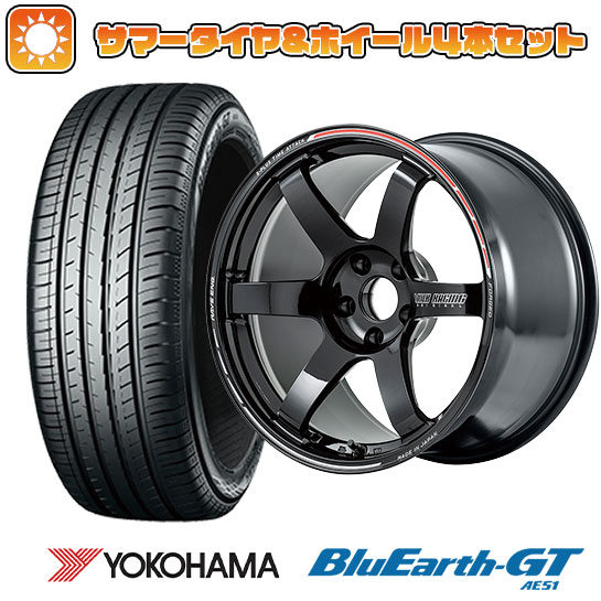 235/40R18 夏タイヤ ホイール４本セット (5/114車用) YOKOHAMA ブルーアース GT AE51 レイズ TE37 サーガ S plus TIME ATTACK 18インチ :arktire 15681 147205 29316 29316:アークタイヤ