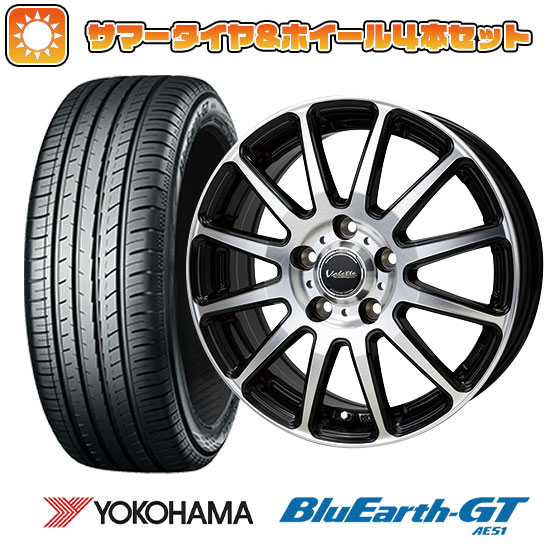 205/65R15 夏タイヤ ホイール４本セット (5/114車用) YOKOHAMA ブルーアース GT AE51 ホットスタッフ ヴァレット グリッター 15インチ :arktire 1981 154567 28580 28580:アークタイヤ