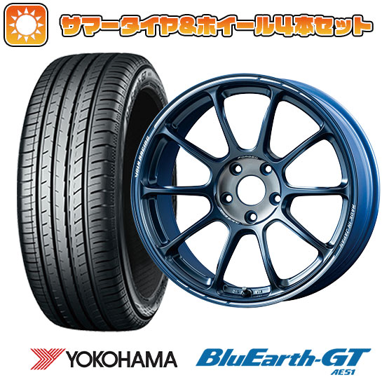 225/45R18 夏タイヤ ホイール４本セット (5/114車用) YOKOHAMA ブルーアース GT AE51 レイズ ボルクレーシング ZE40 TIME ATTACK III 18インチ : arktire 1261 139467 28539 28539 : アークタイヤ