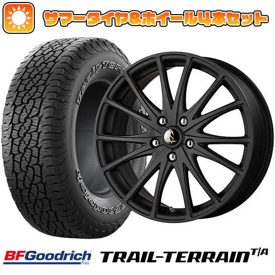 225/55R18 夏タイヤ ホイール４本セット (5/114車用) BFグッドリッチ トレールテレーンT/A ORBL タカイチ セプティモG03 マットブラック 18インチ :arktire 1321 152456 36808 36808:アークタイヤ