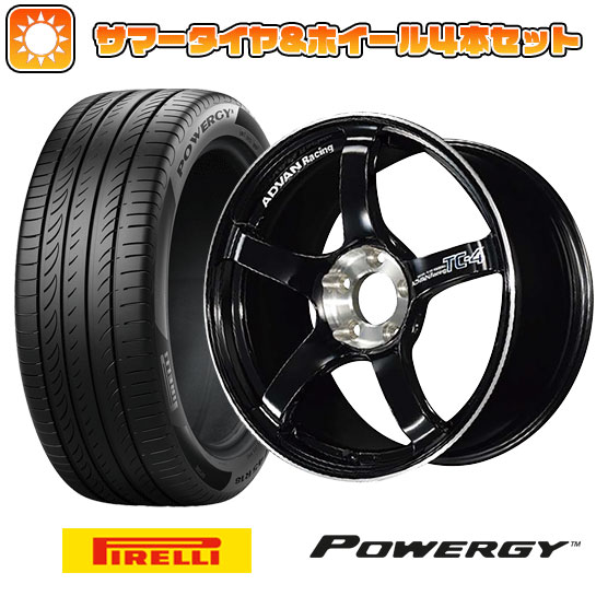 195/65R15 夏タイヤ ホイール４本セット (4/100車用) PIRELLI パワジー ヨコハマ アドバンレーシング TC4 SE 15インチ :arktire 11881 148494 37005 37005:アークタイヤ