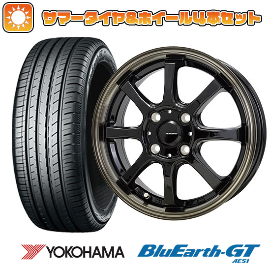 195/65R15 夏タイヤ ホイール４本セット (4/100車用) YOKOHAMA ブルーアース GT AE51 ホットスタッフ ジースピード P 08 15インチ :arktire 11881 154573 28579 28579:アークタイヤ