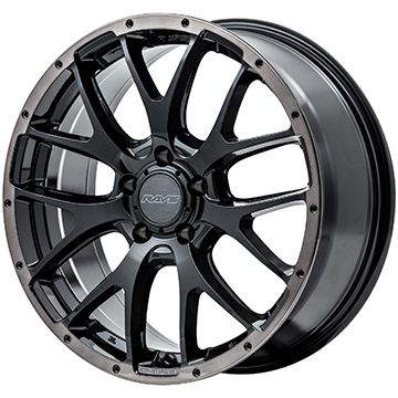 225/45R18 夏タイヤ ホイール４本セット (5/114車用) YOKOHAMA ブルーアース RV-03 レイズ ホムラ 2X7FA BLACK CLEAR EDITION 18インチ｜ark-tire