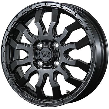 【新品 軽自動車】 夏タイヤ ホイール4本セット 165/55R14 ミレバー ハーモニック MP247(限定) トピー ヴァブロ RR-01 14インチ｜ark-tire