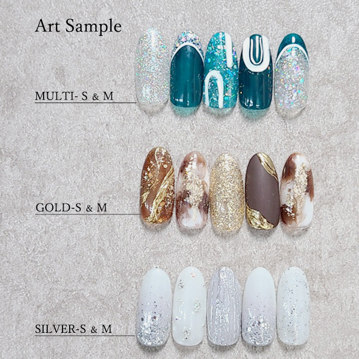 6個セット】ダイヤモンド グリッター ジェル ジェルネイル コネクト
