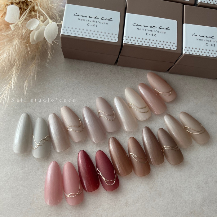 Nail studio *cucu コラボカラー【 パールカラー】10色セット 美パール