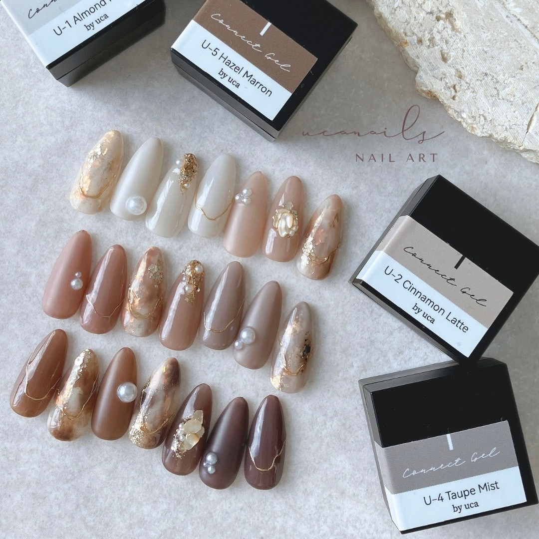 cafe Pallet カフェパレット カラージェル 6色 ブラウン ベージュ