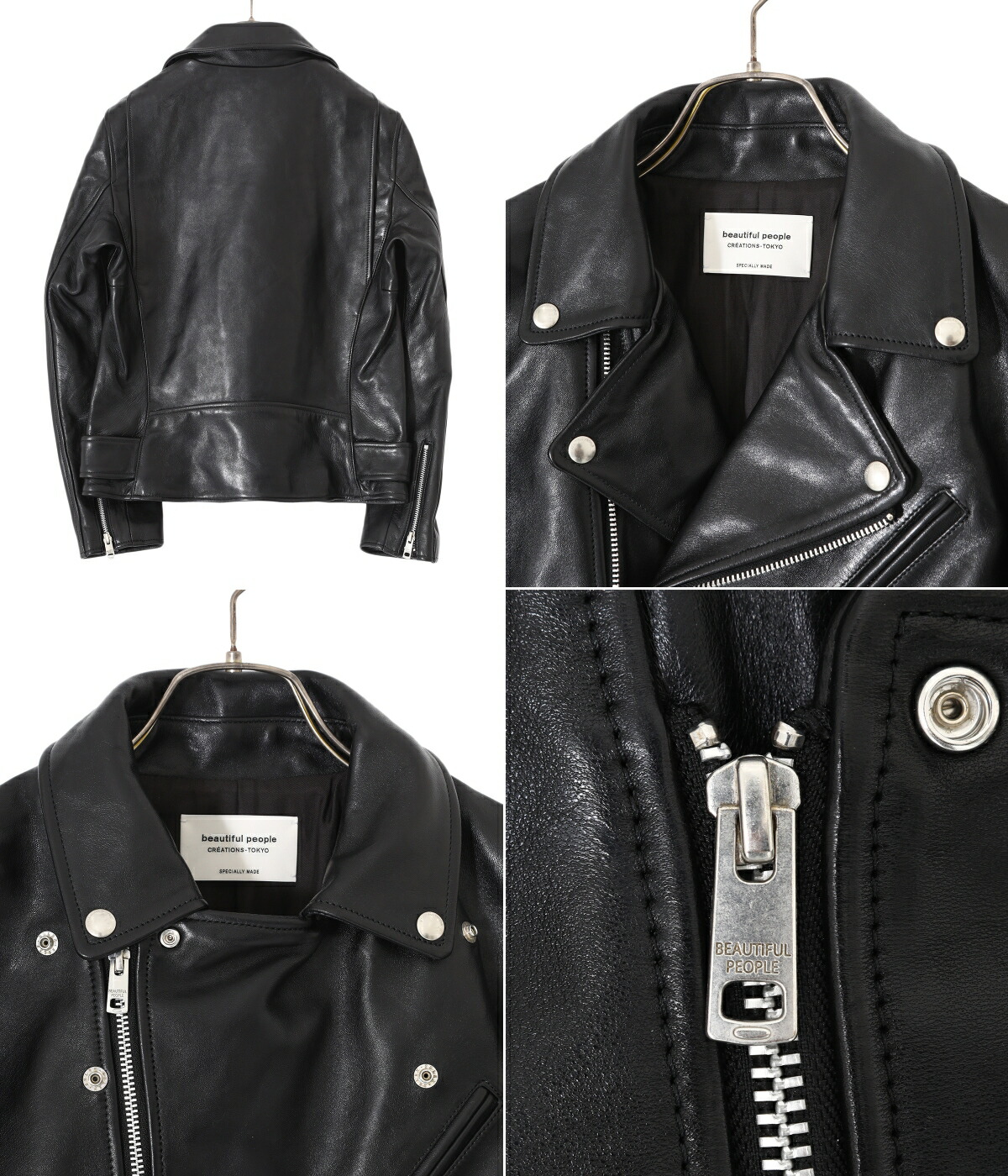 beautiful people / ビューティフルピープル ： 【レディース】vintage leather THE/ a riders jacket  ： 1001402821 : 1001402821 : ARKnets - 通販 - Yahoo!ショッピング