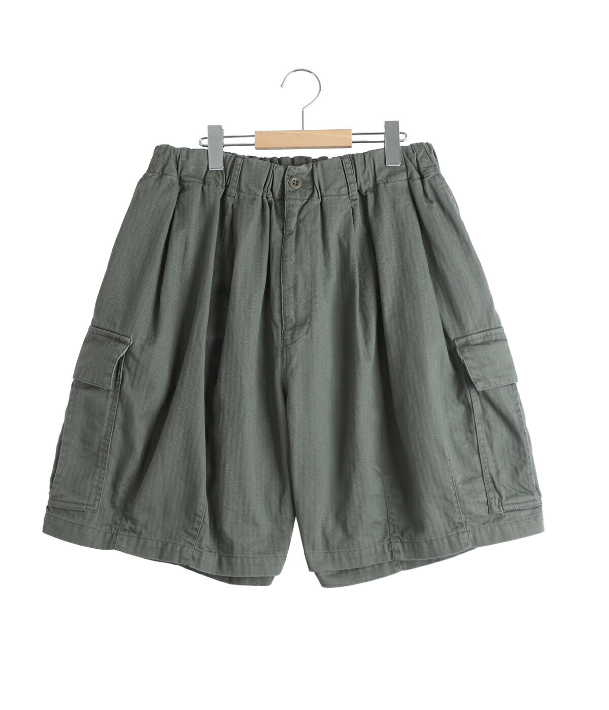 is-ness（イズネス） ： Herringbone 6-Pocket Shorts / 全2色