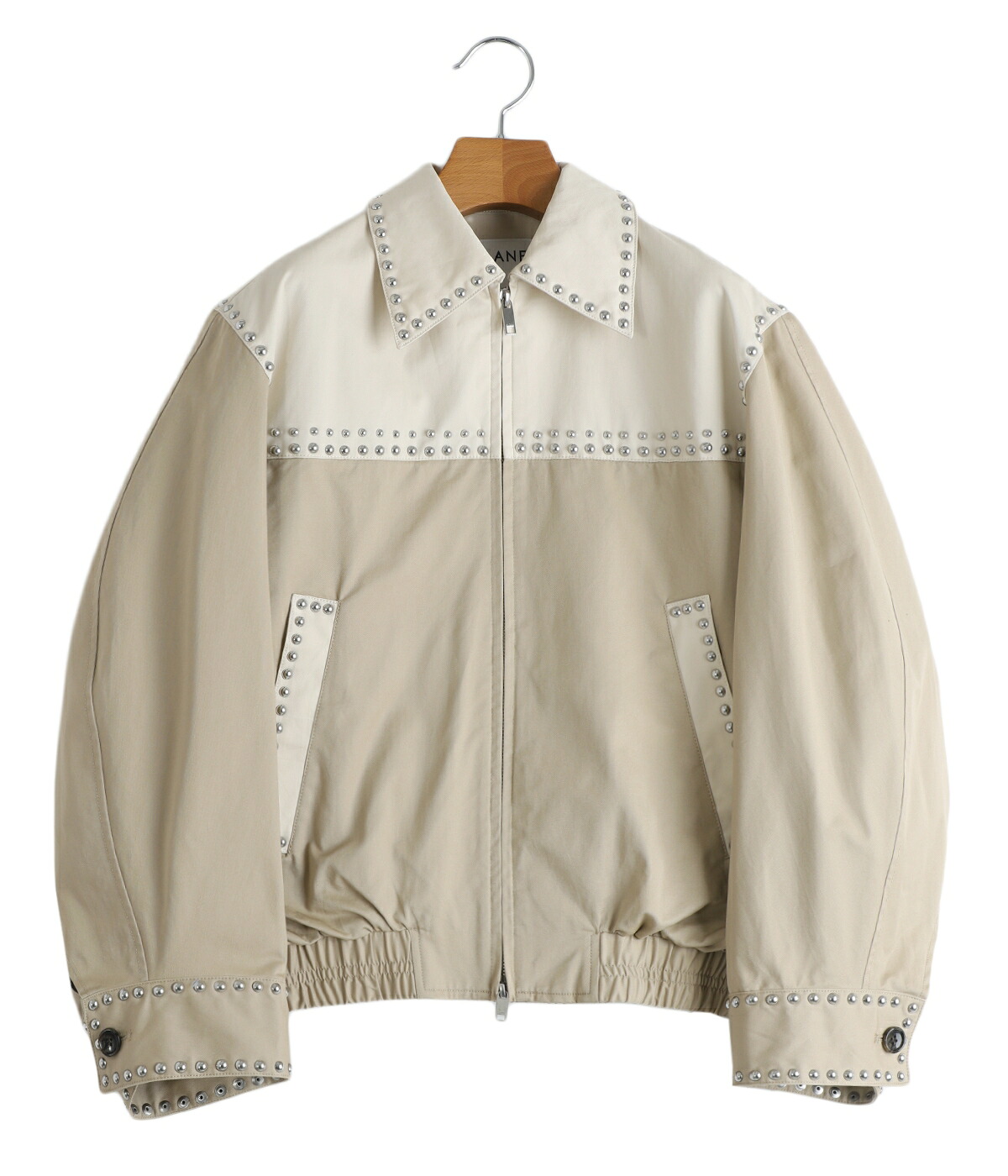 CLANE（クラネ） ： [レディース]W COLOR STUDDED DRIZZLER JACKET