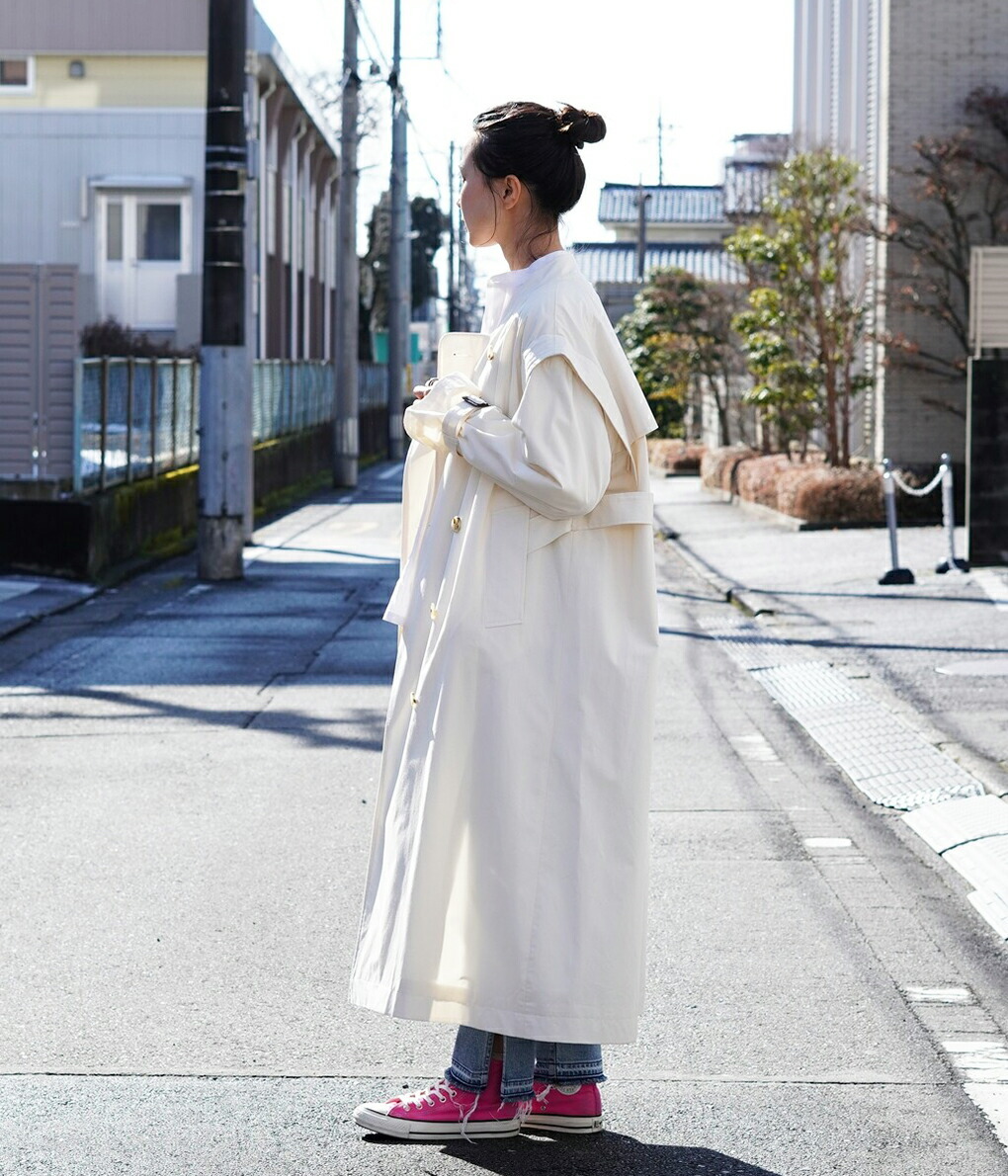 による CLANE 2WAY SQUARE SLEEVE TRENCH COAT ： 12101-0042 ARKnets