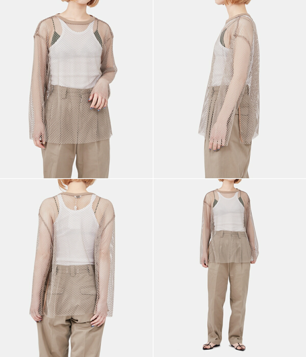 CLANE / クラネ : 【レディース】WIDE MESH TOPS 全2色 14105 CLANE / クラネ : 【レディース】WIDE MESH TOPS 全2色 14105