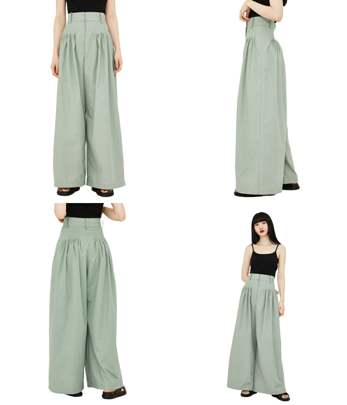CLANE / クラネ ： 【レディース】TUCK DESIGN WIDE PANTS 全2色