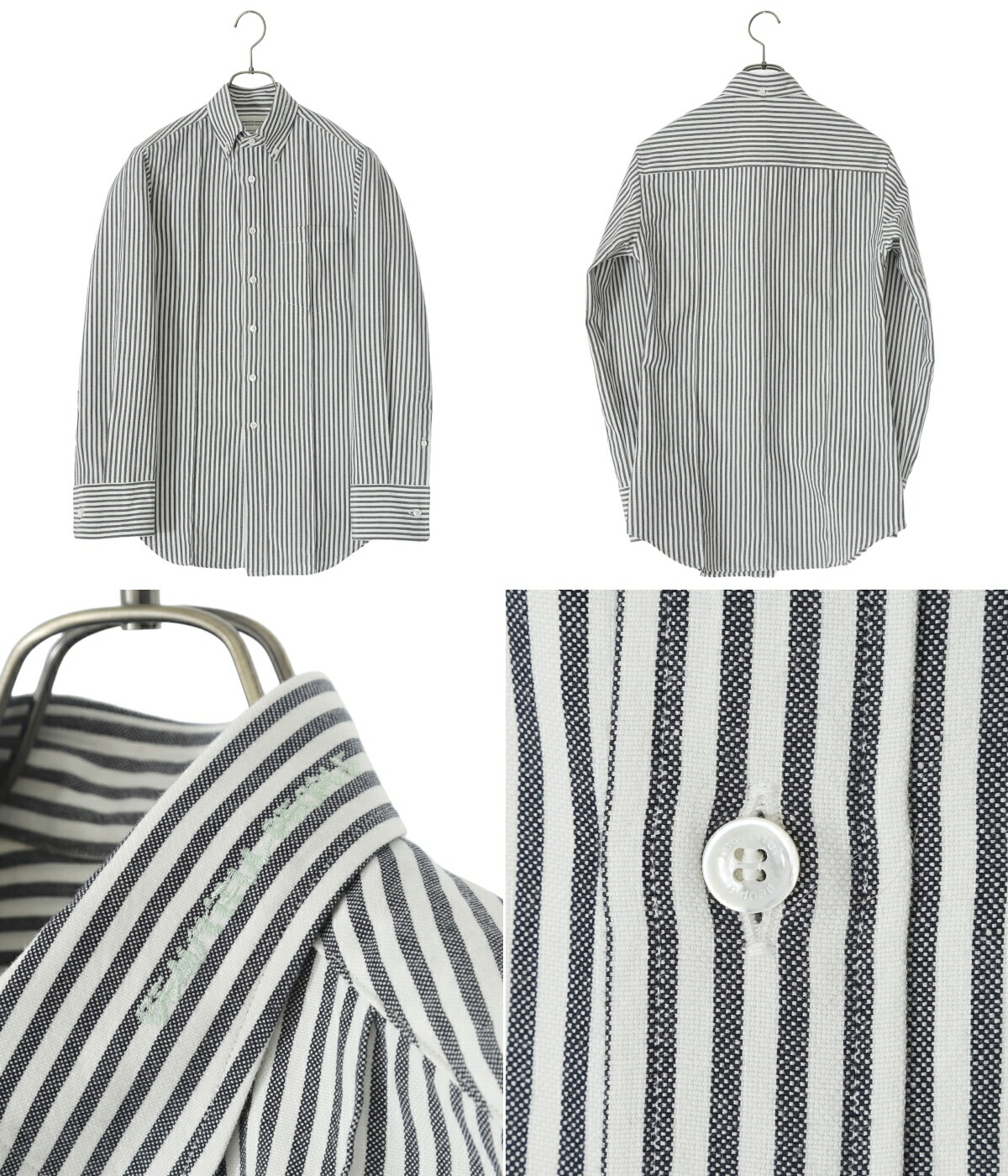 beautiful people / ビューティフルピープル ： 【レディース】cotton ox stripe emb tight shirt ： 1425106004 1425106004-04.jpg