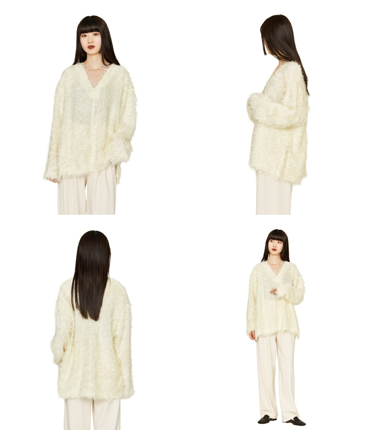 CLANE / クラネ ： 【レディース】W FACE FRINGE TOPS 15122