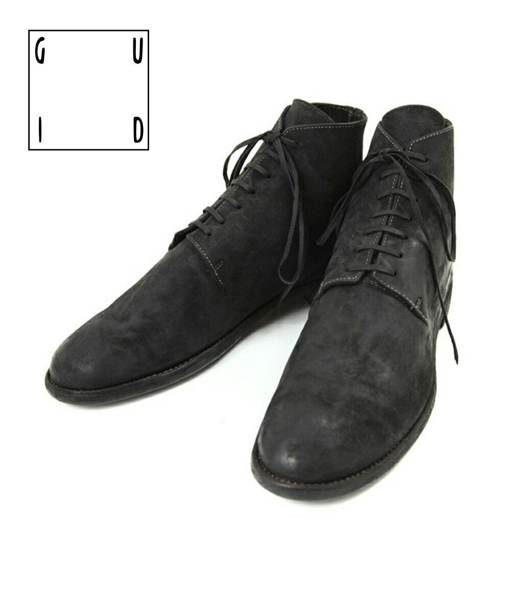 GUIDI / グイディ ： NEW MIDLACE BOOTS ： 17-cordovanblk-4a :17