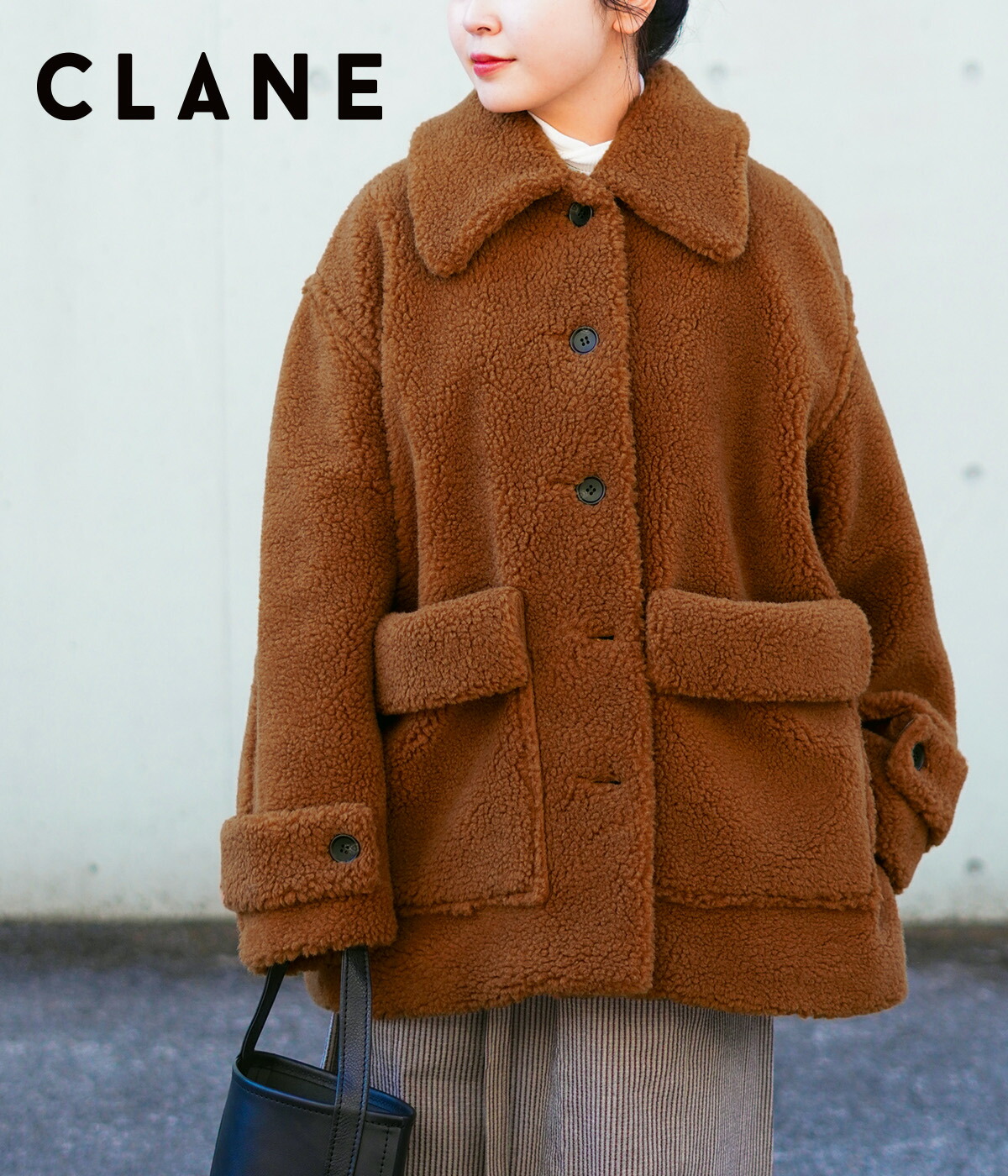 CLANE / クラネ ： 【レディース】RIDGE POCKET BOA OVER COAT