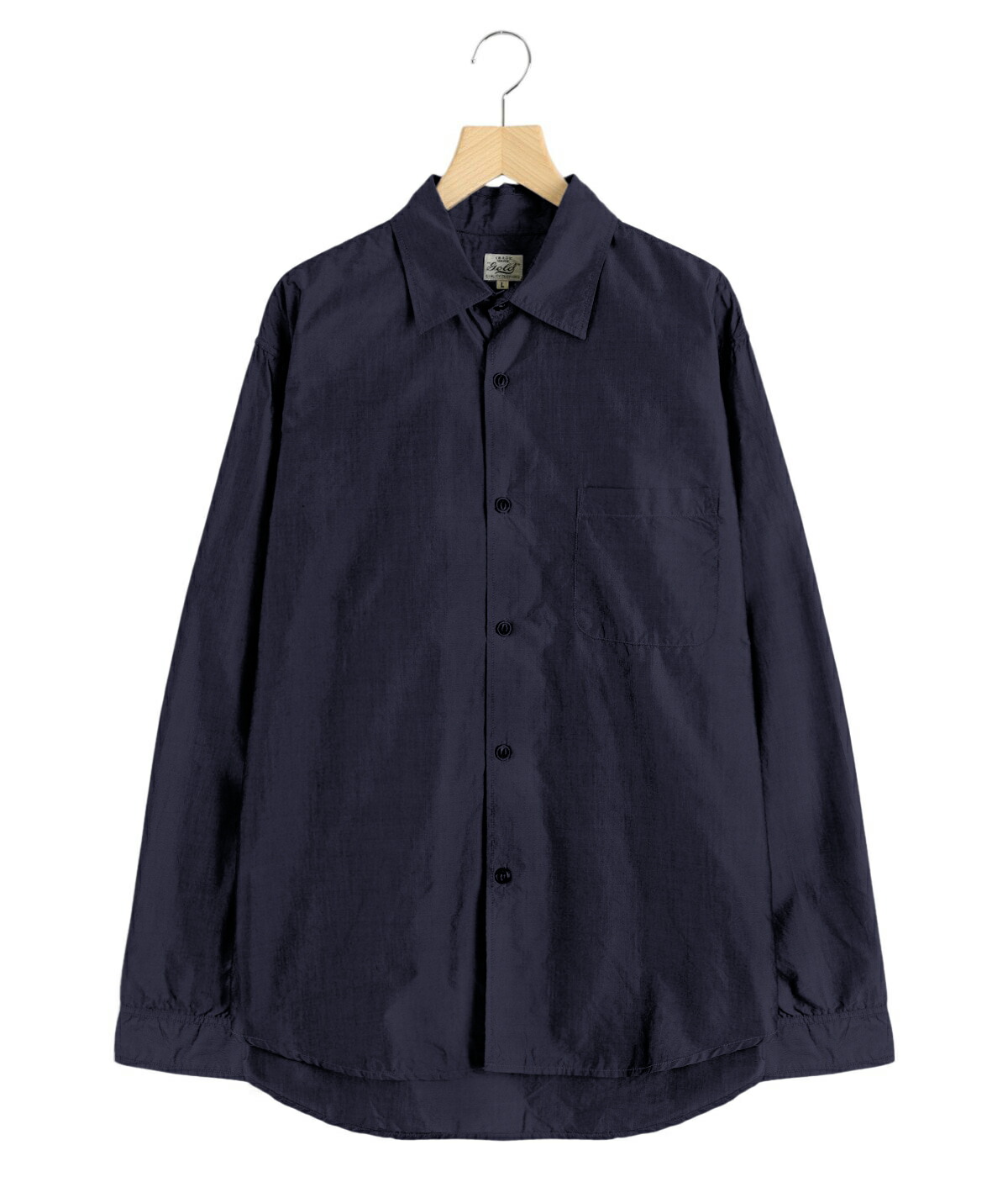 GOLD / ゴールド ： COTTON/SILK CHAMBRAY REGULAR SHIRT 全2色 23A