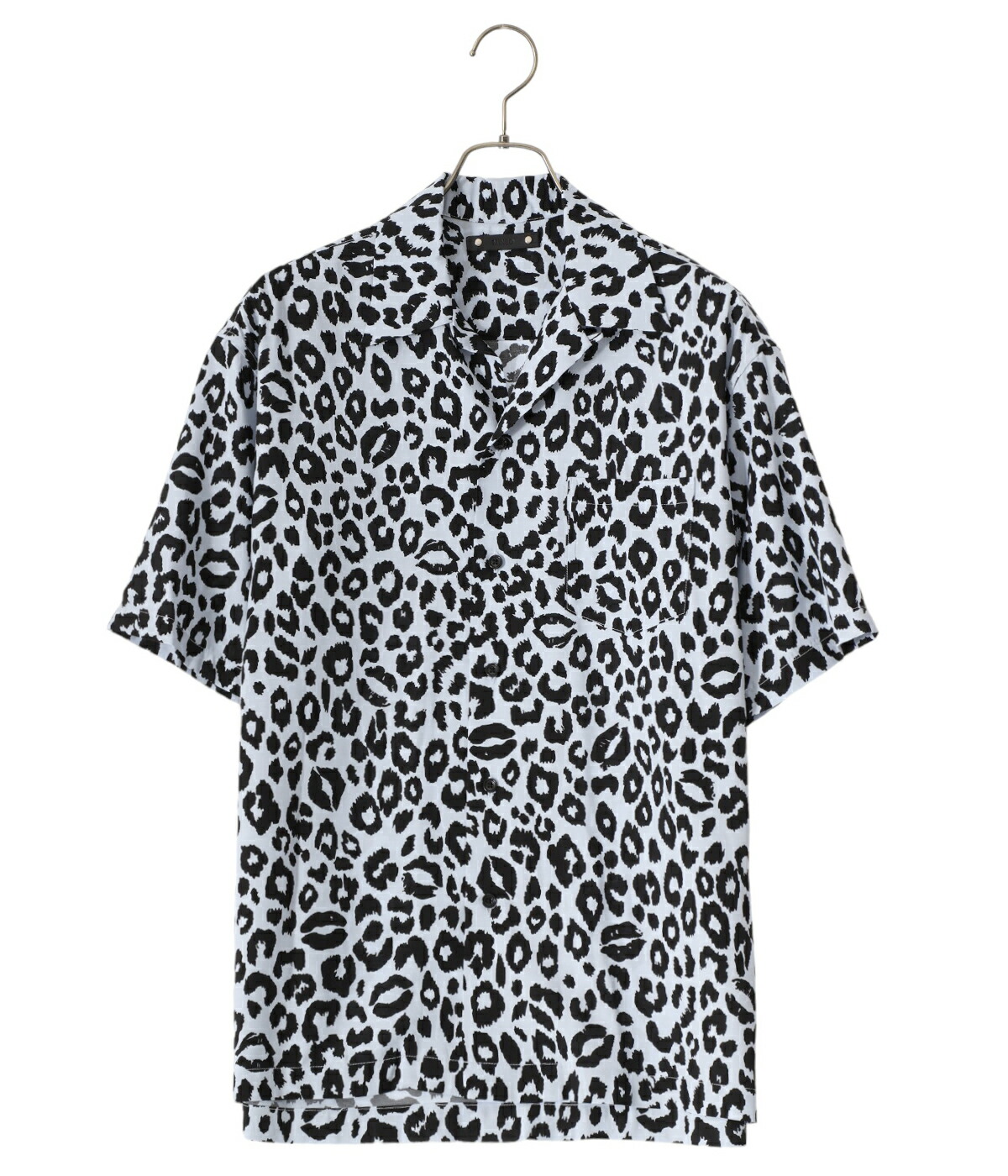 MINEDENIM / マインデニム ： Lips Leopard Print Open Collar SH  