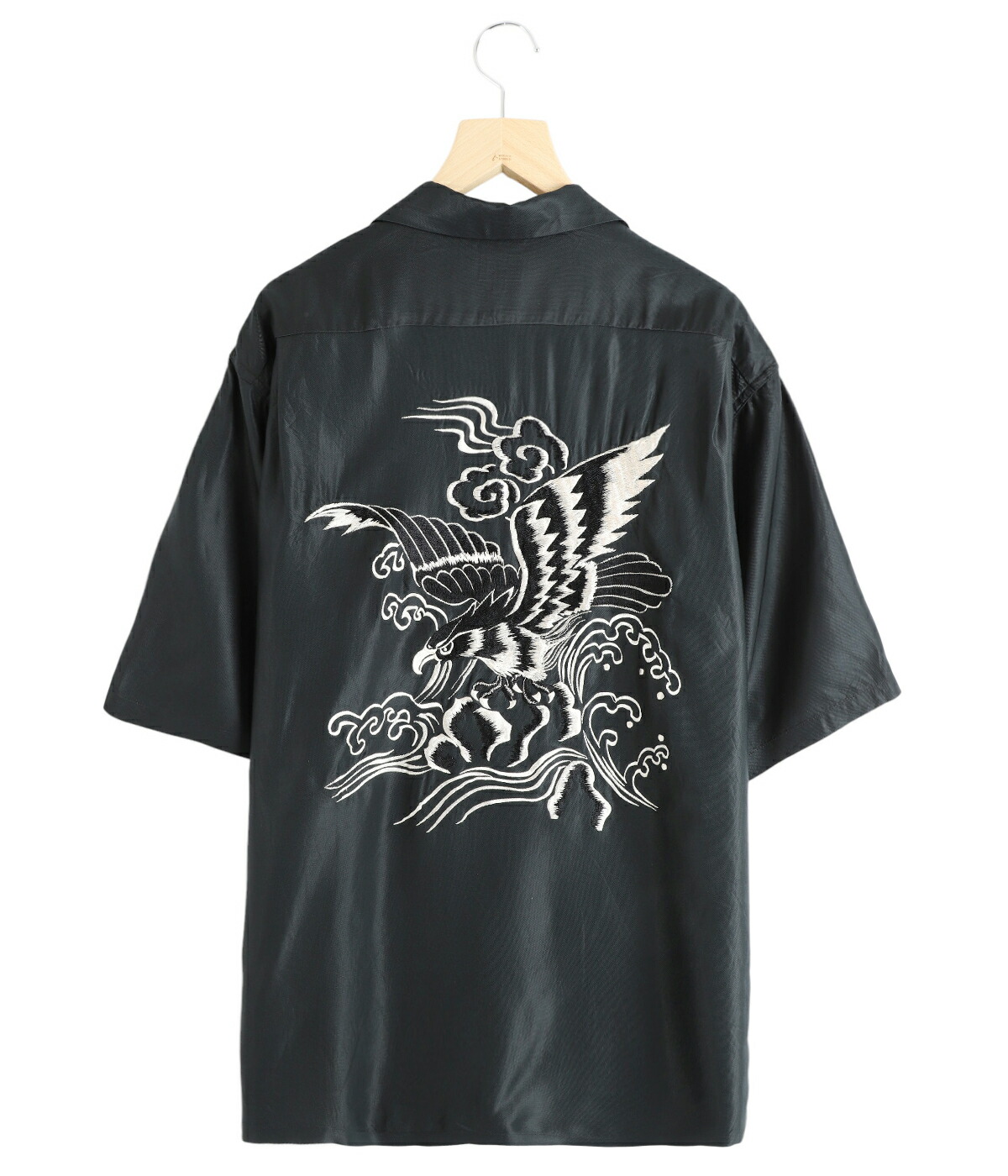 GOLD / ゴールド ： ACETATE S/S SUKA SHIRT “EAGLE“ 全2色 25A