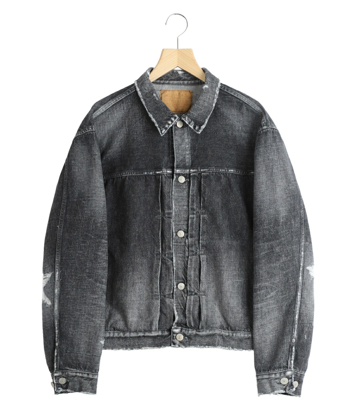 GOLD /ゴールド ： RECYCLED WASTE SUVIN COTTON YARN 14oz DENIM JACKET VINTAGE WASHED / 全2色 ： 25B-GL15731Hの画像