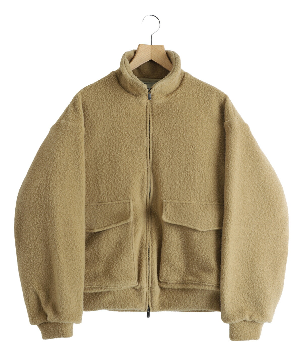 GOLD / ゴールド ： Super 140s WOOL FLEECE TRACK JACKET 全2色 25B