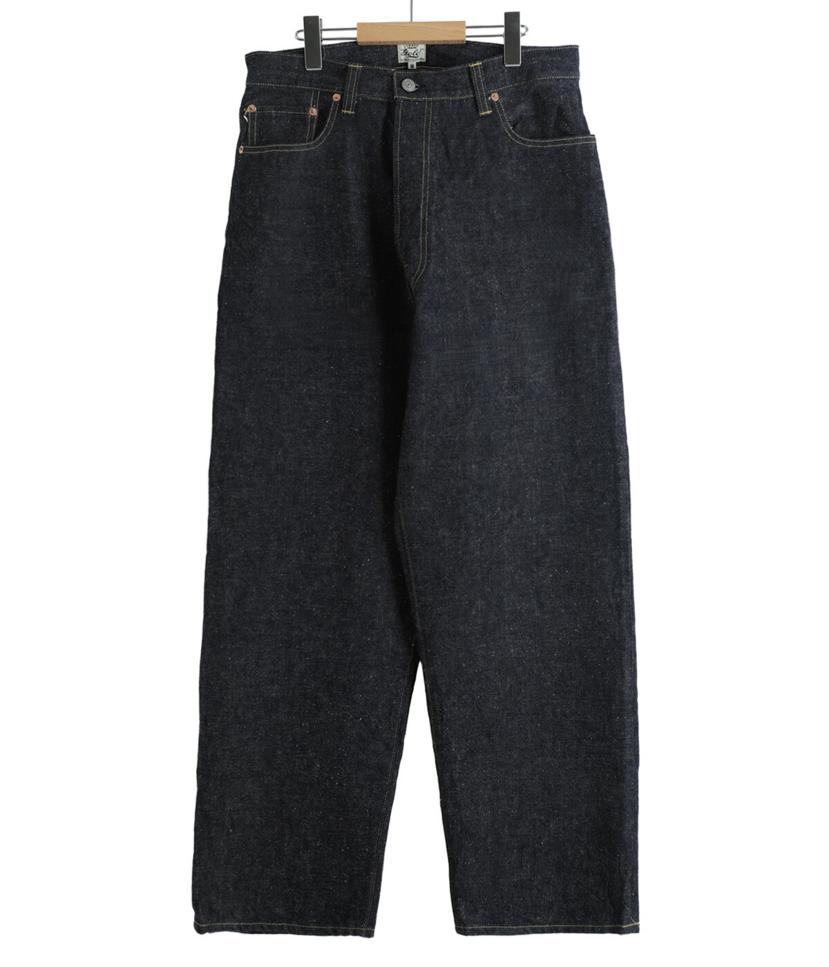 GOLD / ゴールド ： RECYCLED WASTE SUVIN COTTON YARN 14oz DENIM