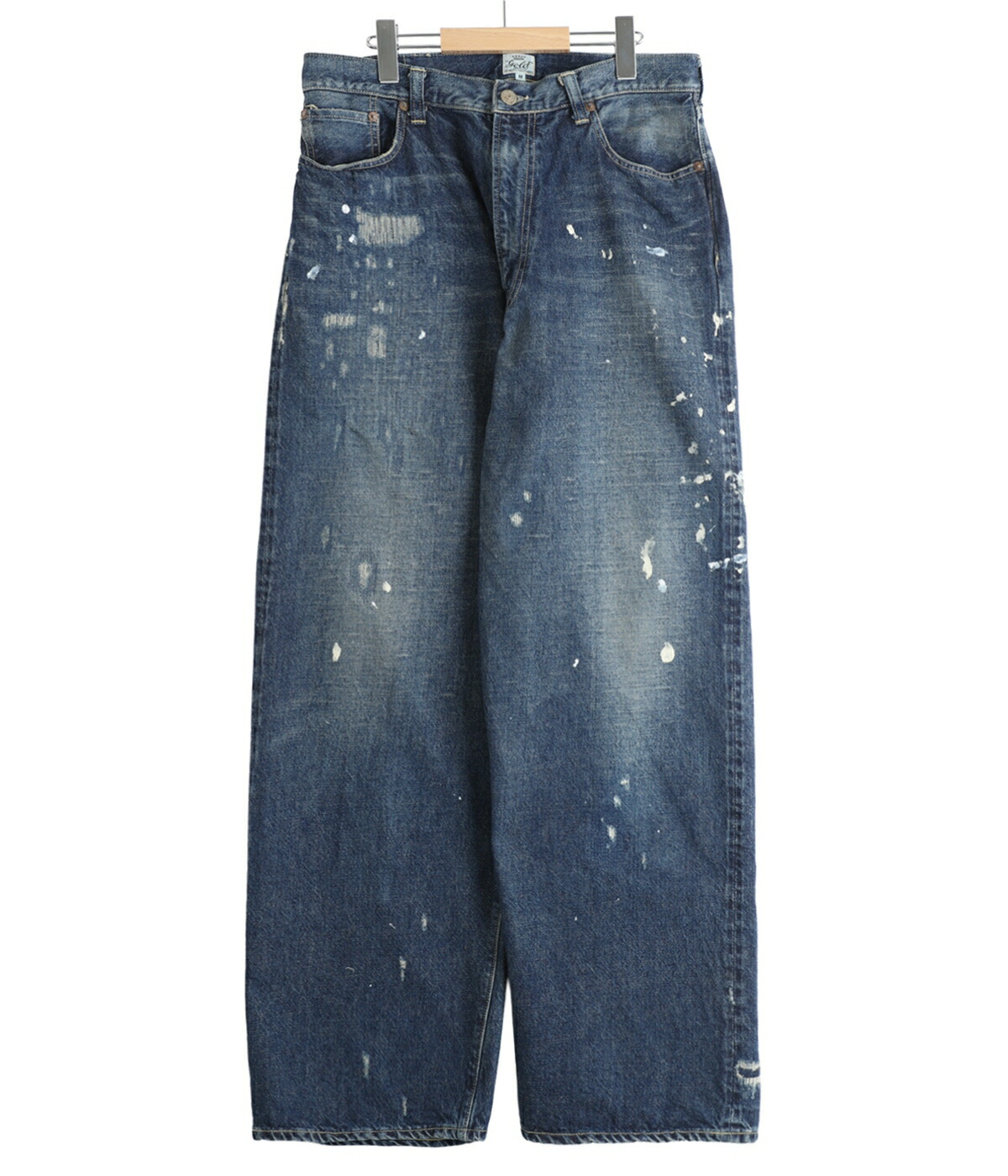 スパゲルパッチ42℃(ヒートスリム42℃韓国オリジナル品）5セット(25枚） GOLD /ゴールド ： RECYCLED WASTE SUVIN COTTON YARN 14oz DENIM