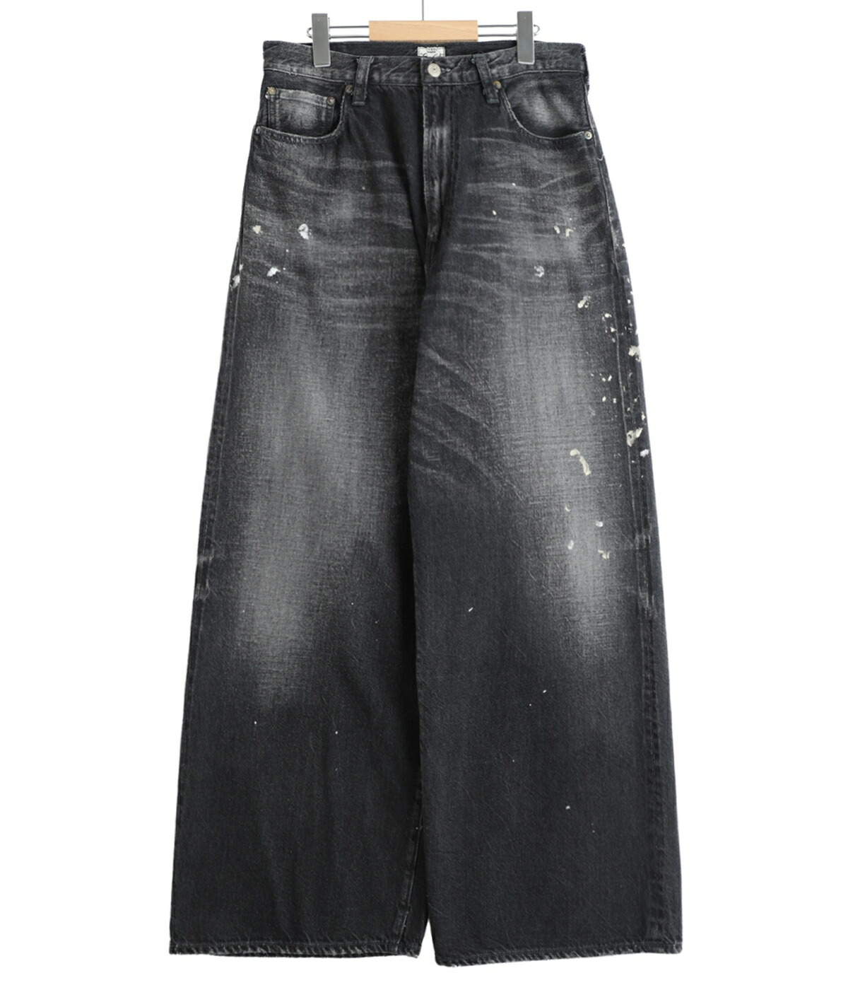 GOLD /ゴールド ： RECYCLED WASTE SUVIN COTTON YARN 11.5oz DENIM 5POCKET BAGGY PANTS VINTAGE WASHED(ZIPPER FLY) / 全2色 ： 25B-GL42581Hの画像