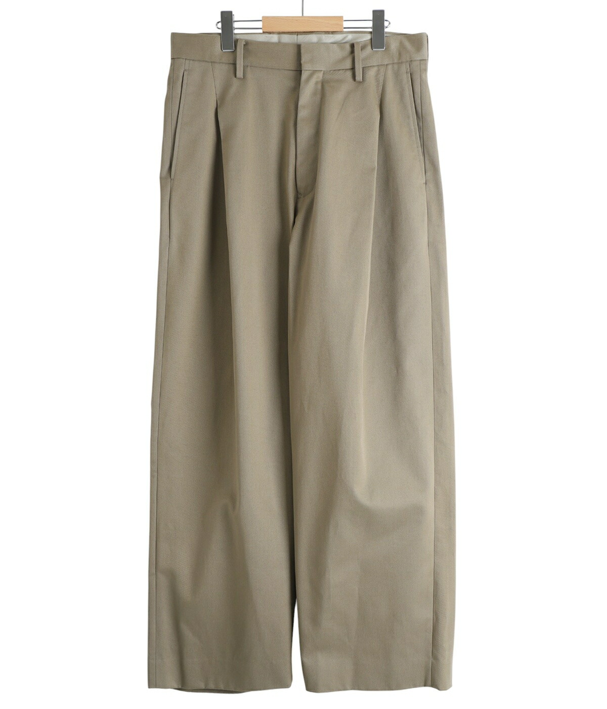 【20%OFF】URU / ウル ： ORGANIC COTTON CHINO - 1 TUCK PANTS ： 25FOCC02 | URU | 01
