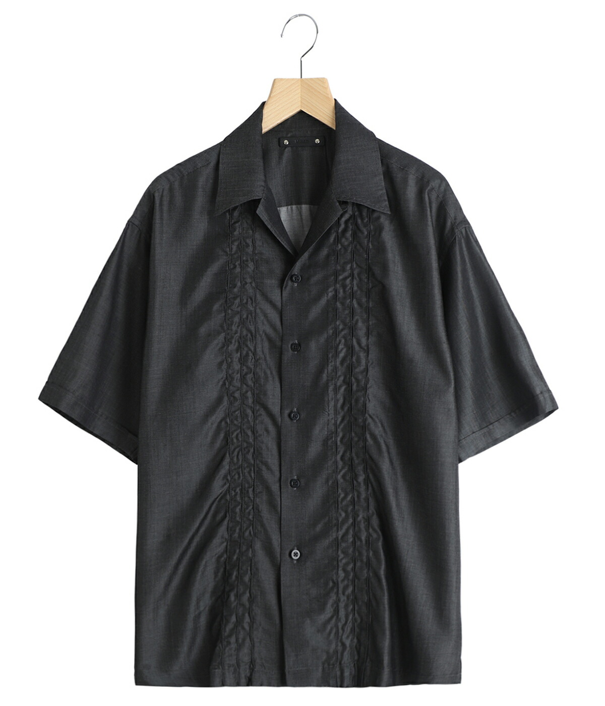 MINEDENIM / マインデニム ： Cu.Denim Wave embroidery S.S SH ： 2604-5004の画像
