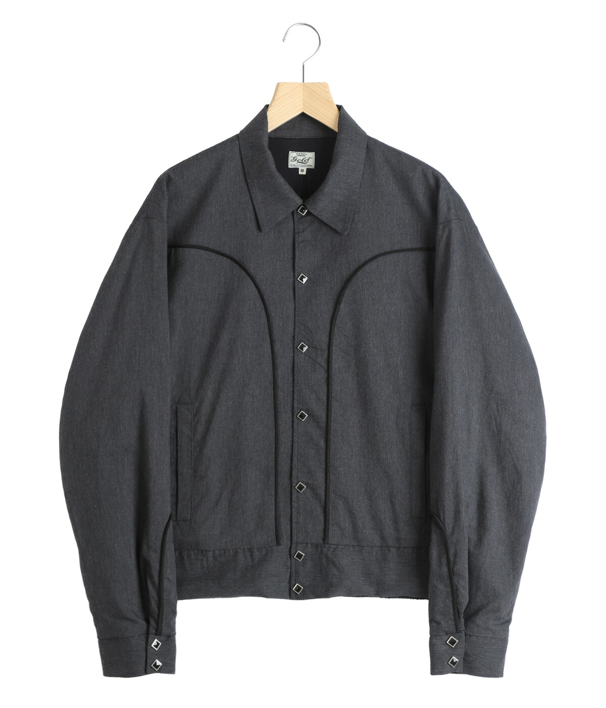 GOLD / ゴールド ： COTTON / SILK NEL WESTERN JACKET / 全2色 ： 26A-GL15854の画像