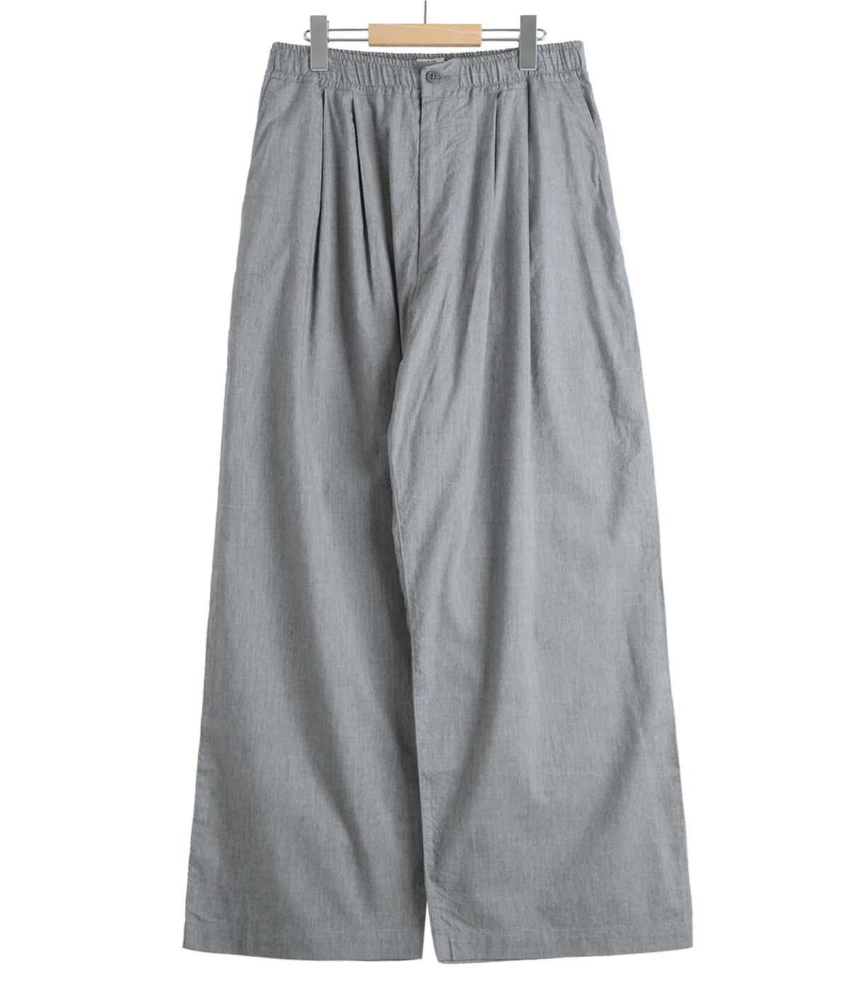 GOLD / ゴールド ： COTTON SILK NEL 2TUCK WIDE EASY PANTS 全2色 26A