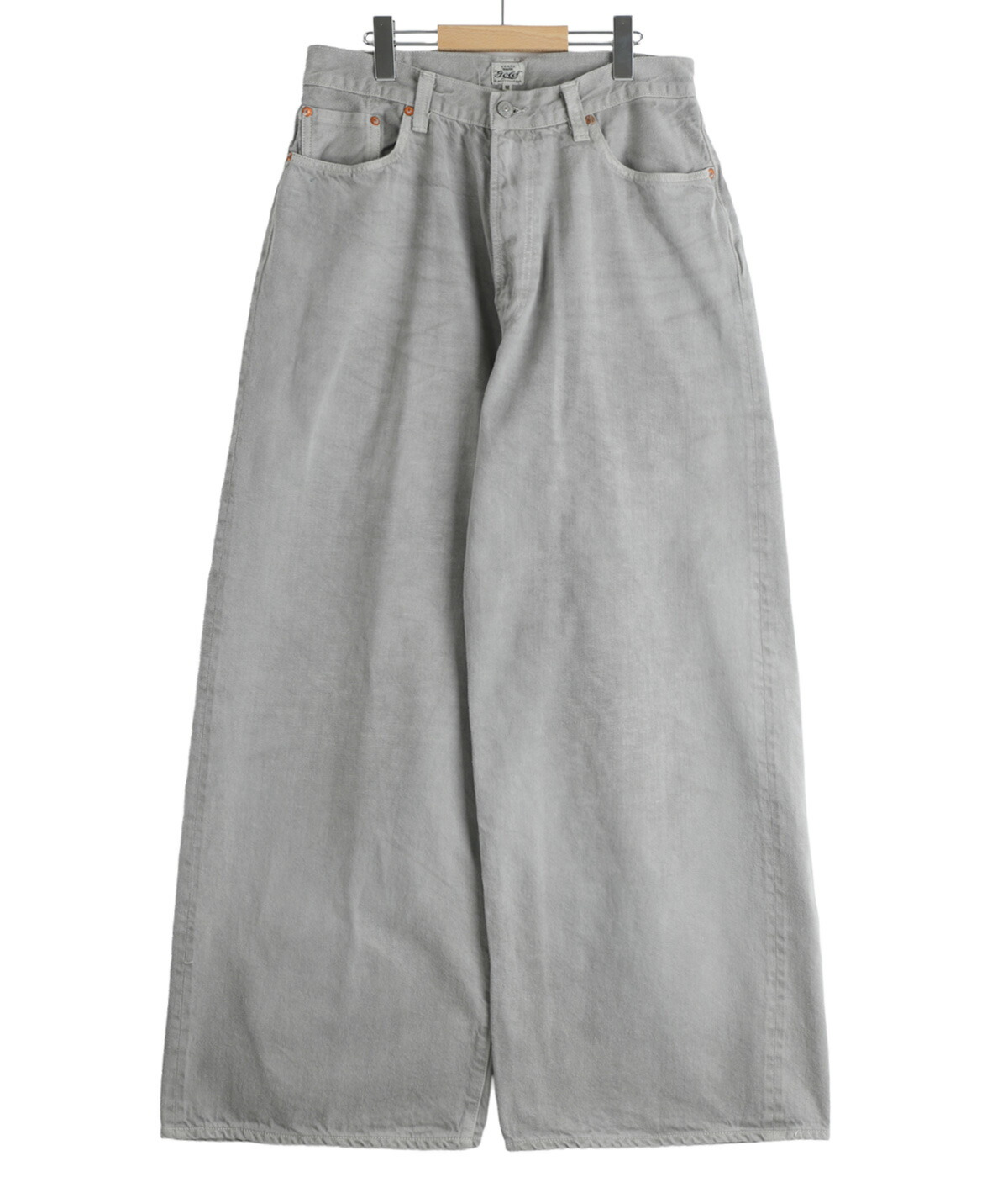 GOLD / ゴールド ： RECYCLED SUVIN COTTON YARN 11.5oz DENIM 5POCKET BAGGY PANTS VINTAGE WASHED / 全3色 ： 26A-GL42622Hの画像