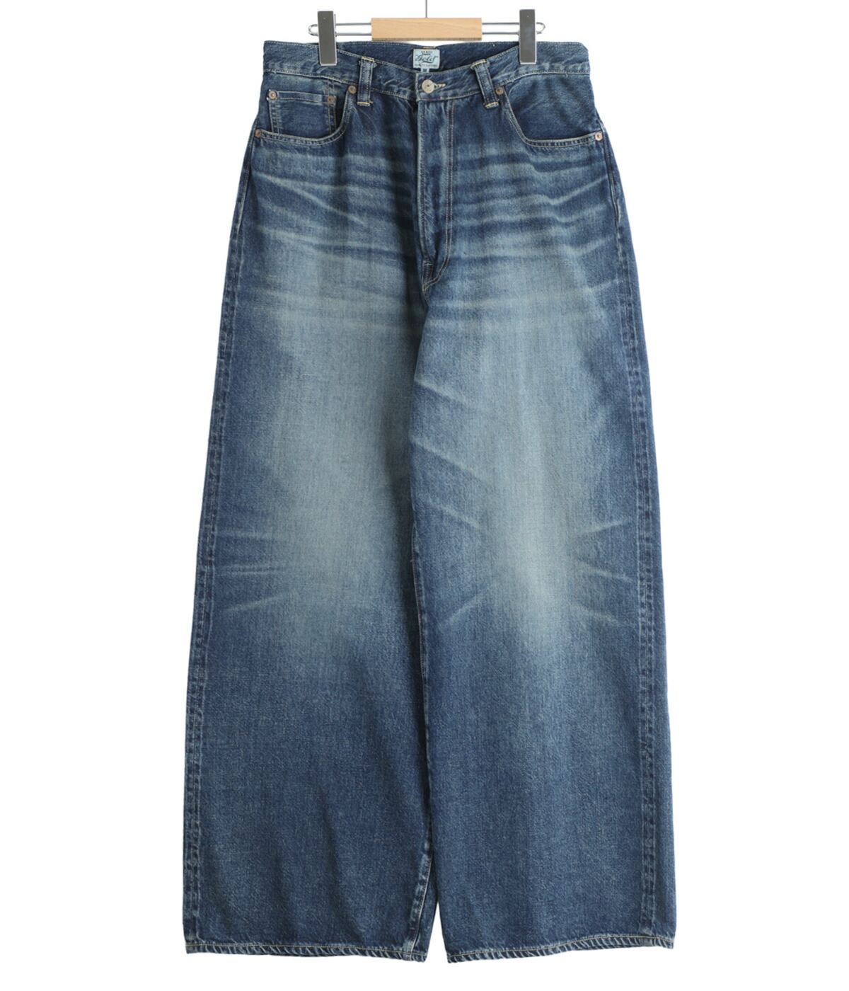 GOLD / ゴールド ： RECYCLED SUVIN COTTON YARN 11.5oz DENIM 5POCKET BAGGY PANTS VINTAGE WASHED / 全3色 ： 26A-GL42622Hの画像